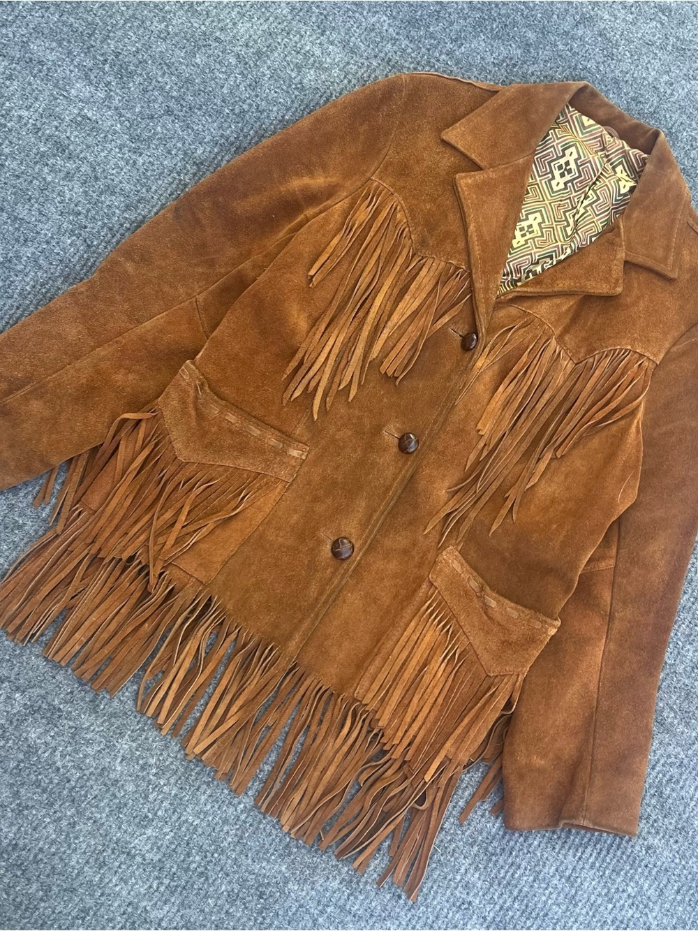 Vintage Ms.Pioneer Western Leather Fringe Jacket - Picture 2 of 6